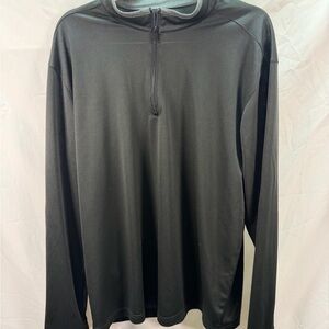 Port Authority Men's Size XL, Black, Long Sleeve, 1/4 Zip Up Pullover K584